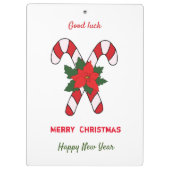 Niedliche Minimalistische Weihnachten und Neues Ja Klemmbrett (Rückseite)