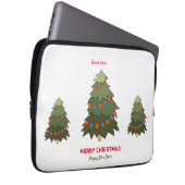 Niedliche Minimalistische Weihnachten und Neues Ja Laptopschutzhülle (Vorne Rechts)
