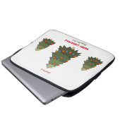 Niedliche Minimalistische Weihnachten und Neues Ja Laptopschutzhülle (Vorne Knopf)