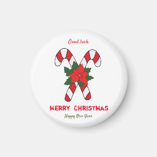 Niedliche Minimalistische Weihnachten und Neues Ja Magnet