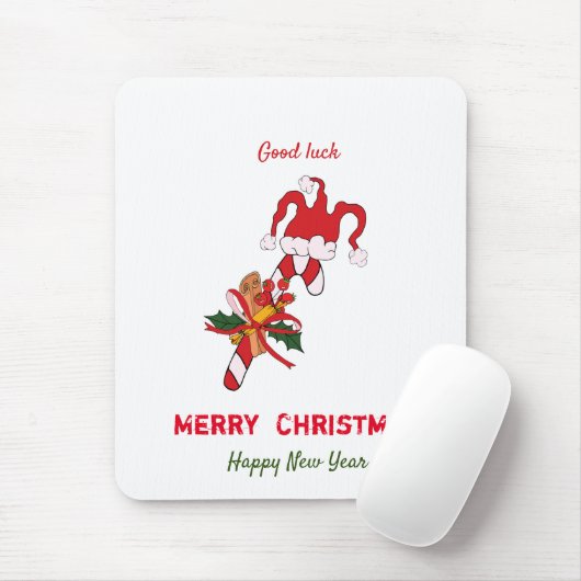 Niedliche Minimalistische Weihnachten und Neues Ja Mousepad (Mit Mouse)