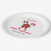 Niedliche Minimalistische Weihnachten und Neues Ja Pappteller (Schrägansicht)