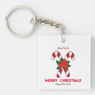 Niedliche Minimalistische Weihnachten und Neues Ja Schlüsselanhänger