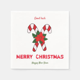 Niedliche Minimalistische Weihnachten und Neues Ja Serviette