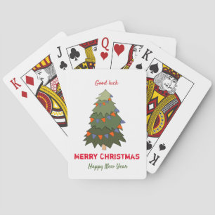 Niedliche Minimalistische Weihnachten und Neues Ja Spielkarten