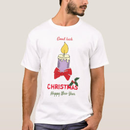Niedliche Minimalistische Weihnachten und Neues Ja T-Shirt