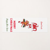 Niedliche Minimalistische Weihnachten und Neues Ja Yogamatte (Rückseite (Horizontal))