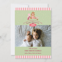 Niedliche Minze Pink Gingerbrot Candy Canes Fotoka