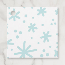 Niedliche Minze Snowy Snowflake Stars Geschenkanhänger