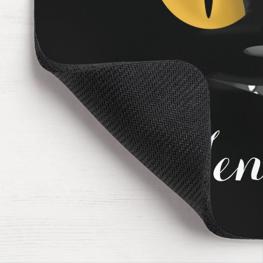 Niedliche Mischmasche mit Fangs Personalisiert Mousepad (Ecke)