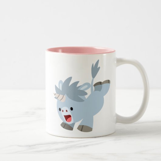 Niedliche Mischous Cartoon Baby Unicorn Tasse (Rechts)