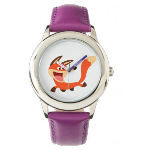 Niedliche Mischous Cartoon Fox Watch Armbanduhr