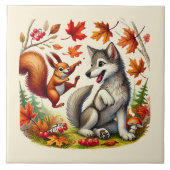 Niedliche Mischtiere Fliese (Vorderseite)