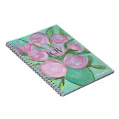 Niedliche Mit Monogramm Petalen in einem rosa Note Notizblock (Rechte Seite)