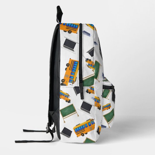 Niedliche Mit Monogramm Schule Bedruckter Rucksack (Links)