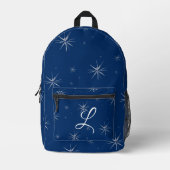 Niedliche Mit Monogramm Sternenzeit Bedruckter Rucksack (Vorderseite)