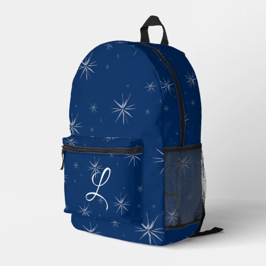 Niedliche Mit Monogramm Sternenzeit Bedruckter Rucksack (Rückseitige Ecke Rechts)