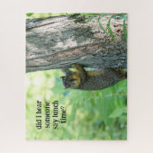 Niedliche Mittagszeit Eichhörnchen, Naturliebhaber Puzzle (Vertikal)