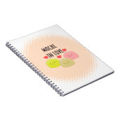 Niedliche Mochi Cartoon Zeichnungen Notizblock (Rechte Seite)