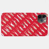 Niedliche Modedesigns aus Rot-Weiß-Silhouette Case-Mate iPhone Hülle (Rückseite (Horizontal))