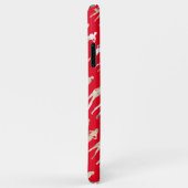 Niedliche Modedesigns aus Rot-Weiß-Silhouette Case-Mate iPhone Hülle (Hinten/Rechts)