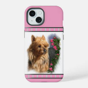 Niedliche moderne australische Terrier Dog Art iPhone 15 Hülle