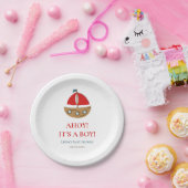 Niedliche moderne Babydusche Pappteller (Party)