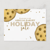 Niedliche moderne Bäckerei Verkauf Whimsikkos Post Postkarte (Vorderseite)