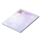 Niedliche moderne Blume Notizblock (Rotiert)
