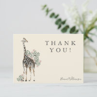 Niedliche moderne Blumengiraffe Einfache Babydusch