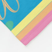 Niedliche moderne Boho Blume Warum ich Sie Liebe Fleecedecke (Ecke)