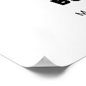 Niedliche moderne Bow Ice Cream Pop Baby Dusche He Poster (Ecke)