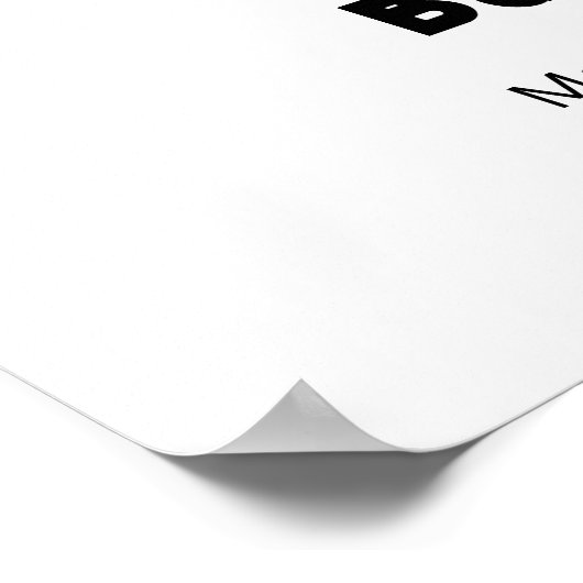 Niedliche moderne Bow Ice Cream Pop Baby Dusche He Poster (Ecke)