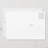 Niedliche moderne danken Ihnen, mit PapierFlugzeug Dankeskarte (Rückseite)