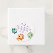 Niedliche moderne Dinosaurier Babydusche Geschenkanhänger (Beispiel)