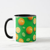 Niedliche moderne, einzigartige Citrus Frucht Art  Tasse (Links)