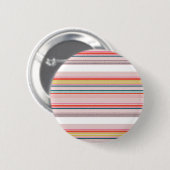 Niedliche, moderne, farbenfrohe Streifen Button (Vorne & Hinten)