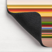 Niedliche, moderne, farbenfrohe Streifen Mousepad (Ecke)