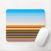 Niedliche, moderne, farbenfrohe Streifen Mousepad (Mit Mouse)