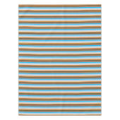 Niedliche, moderne, farbenfrohe Streifen Tischdecke (Vorderseite)