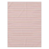 Niedliche, moderne, farbenfrohe Streifen Tischdecke (Vorderseite)