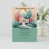 Niedliche moderne Forever Zuhause-Adoption zur För Begleitkarte (Stehend Vorderseite)