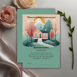 Niedliche moderne Forever Zuhause-Adoption zur För Begleitkarte