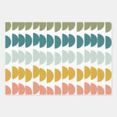 Niedliche, moderne geometrische Formen Geschenkpapier Set (Vorderseite 3)