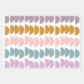 Niedliche, moderne geometrische Formen Geschenkpapier Set (Vorderseite 2)