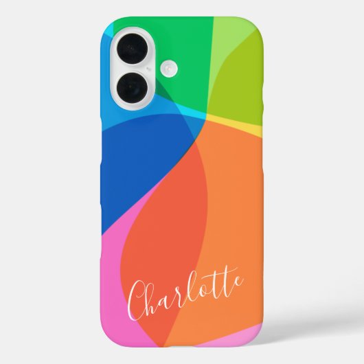 Niedliche, moderne geometrische Formen Personalisi Case-Mate iPhone Hülle (Rückseite)