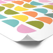 Niedliche, moderne geometrische Formen Poster (Ecke)