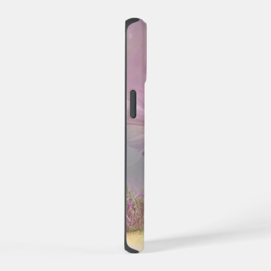 Niedliche, moderne Girl Pink Butterfly Fairies iPhone 15 Hülle (Rechte Seite)