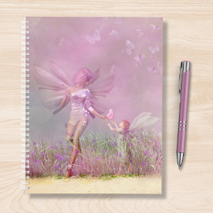 Niedliche, moderne Girl Pink Butterfly Fairies Planer