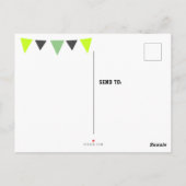 Niedliche moderne Jagdfahnen Foto Geburtstag Viele Postkarte (Rückseite)